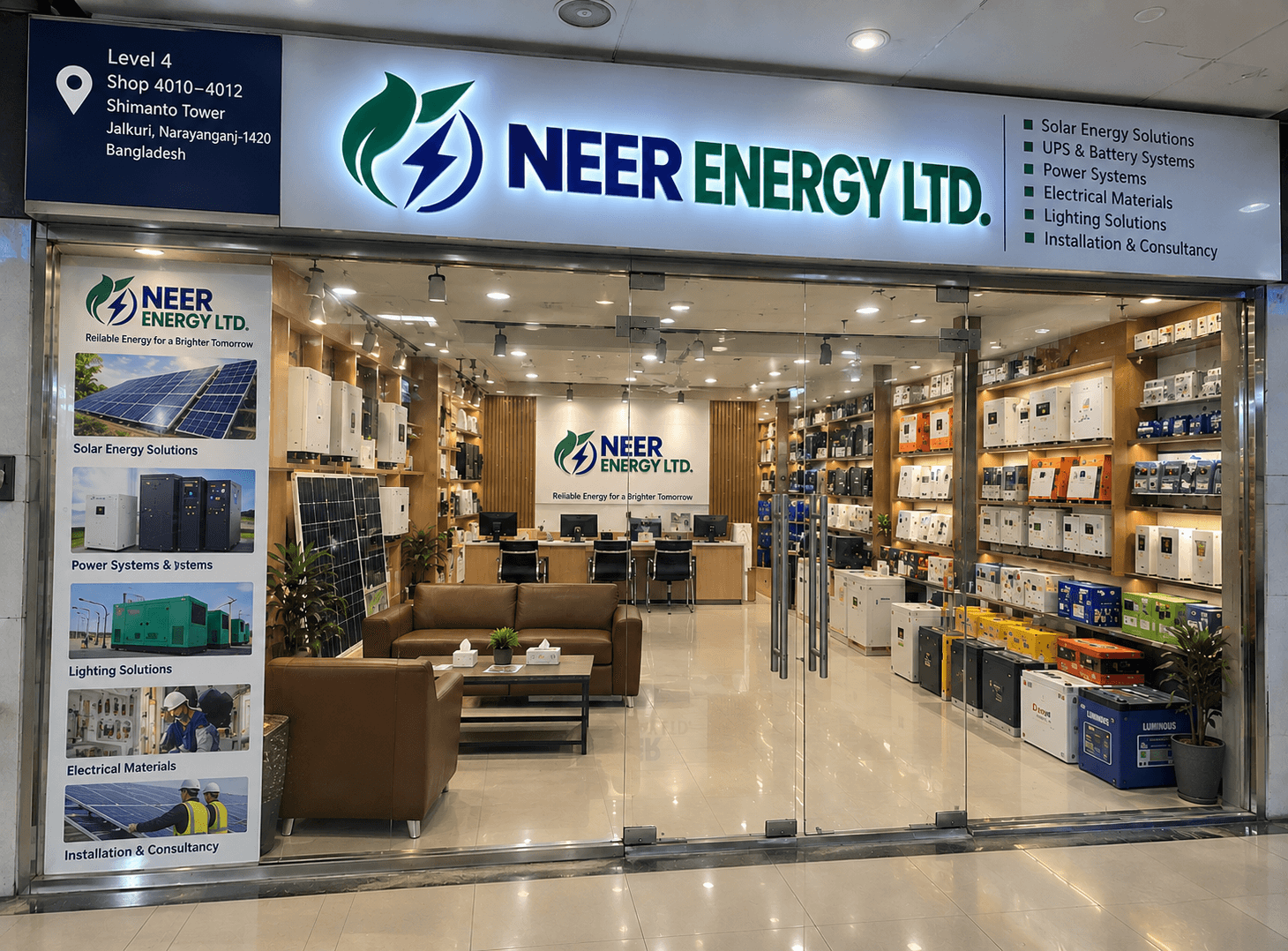 Neer Energy showroom and corporate office